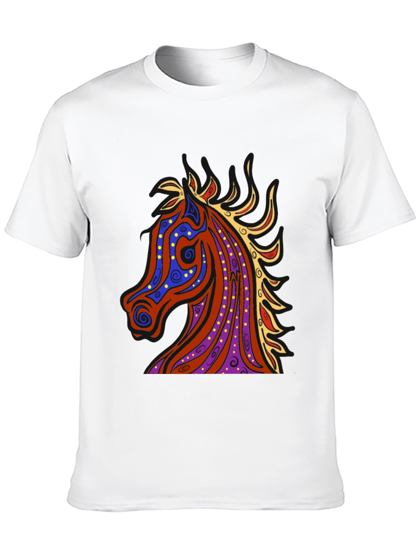 Horse Graphic Tee - Mens Black T-Shirt