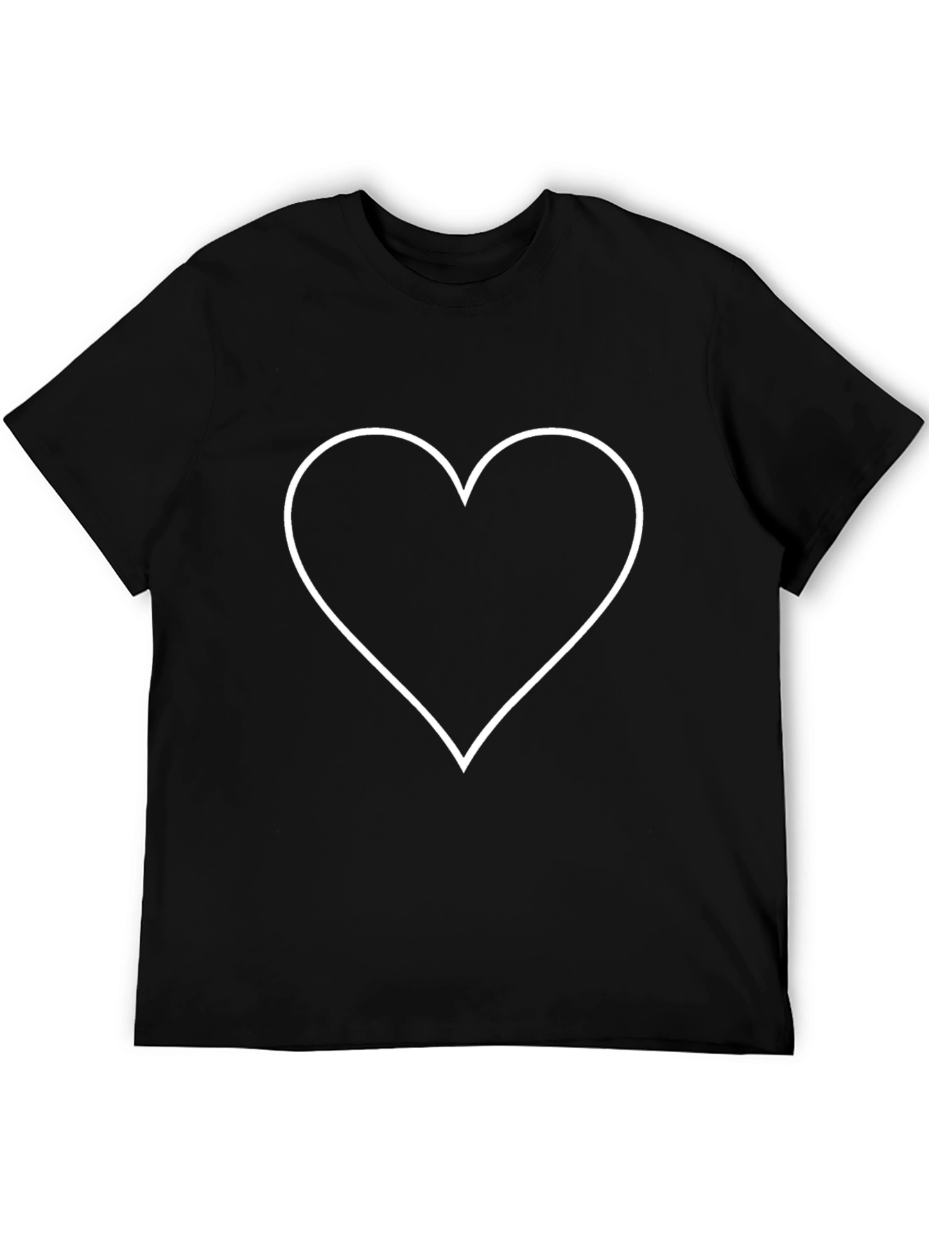 Heart Graphic Black Tee