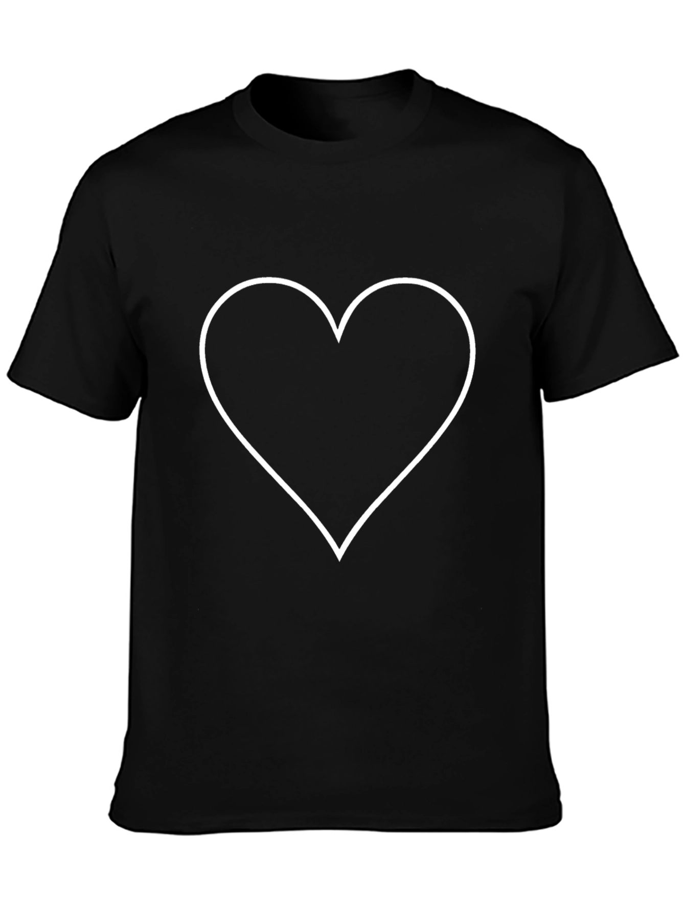Heart Graphic Black Tee