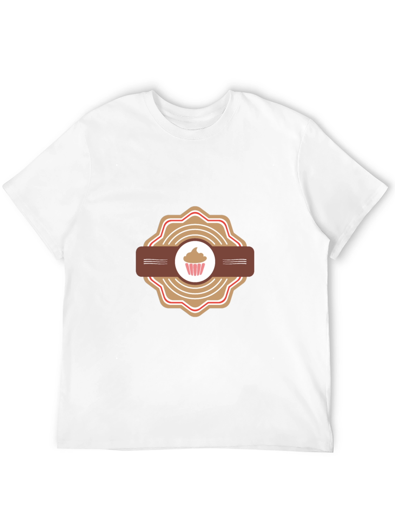 Cupcake Badge Black T-Shirt