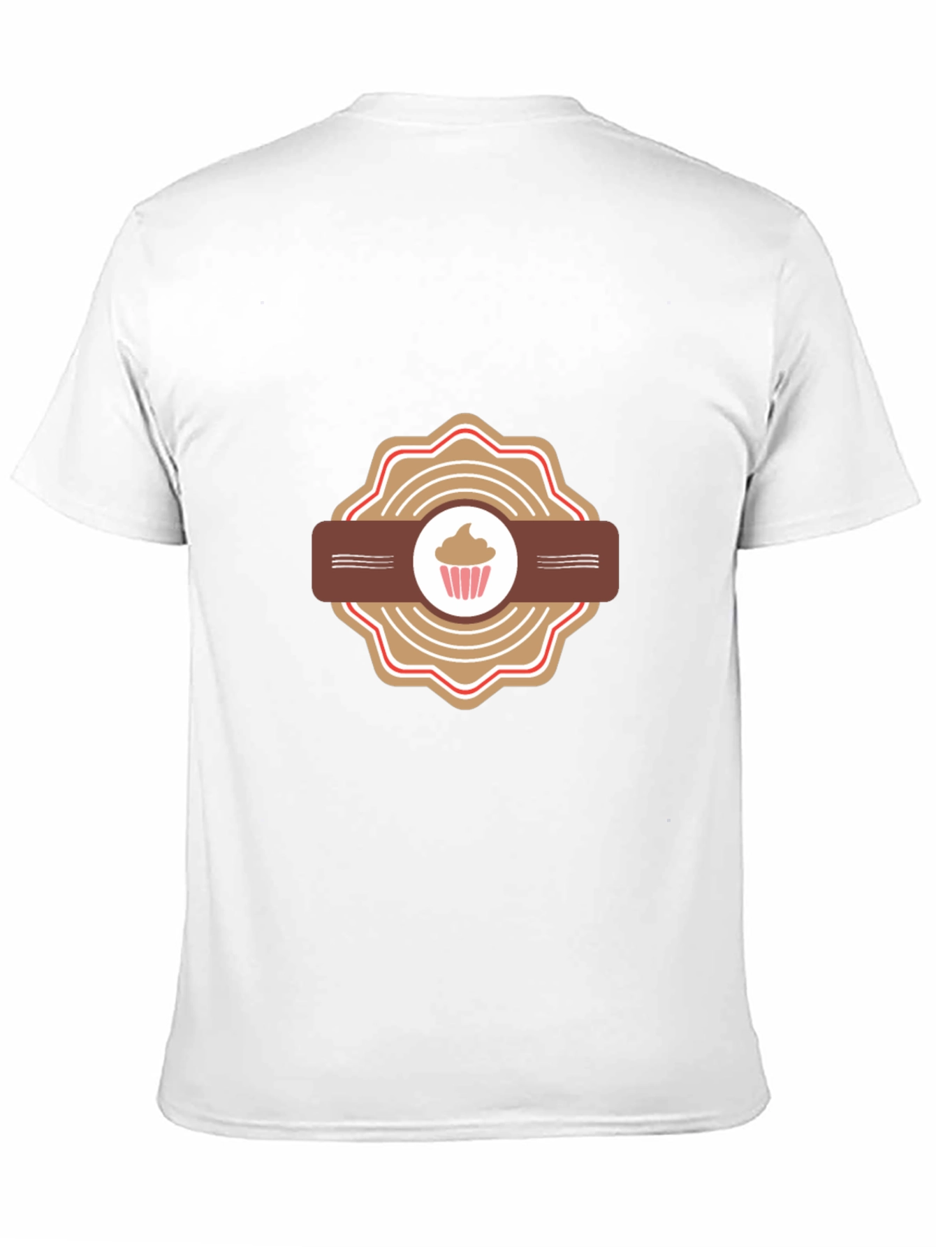 Cupcake Badge Black T-Shirt