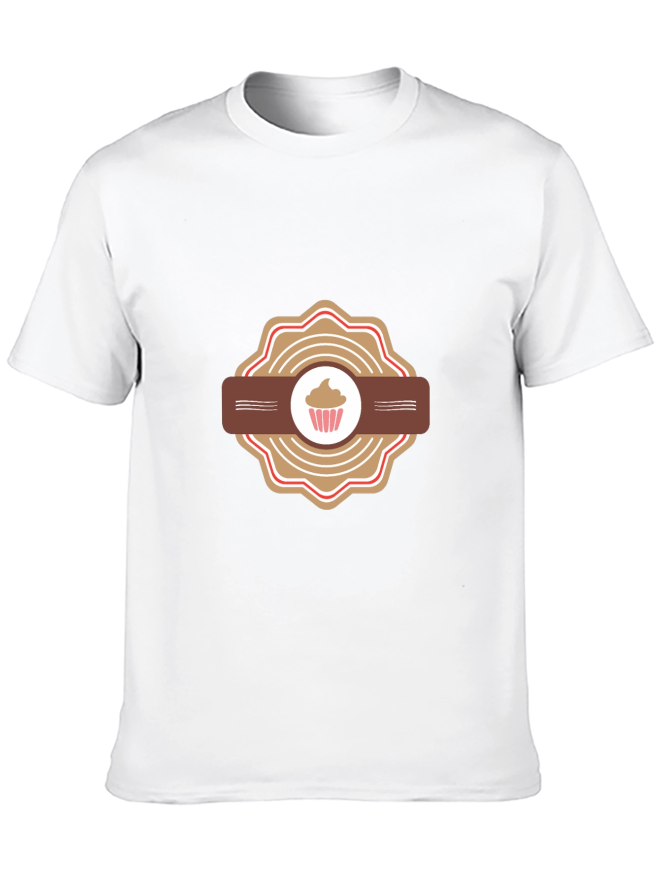 Cupcake Badge Black T-Shirt