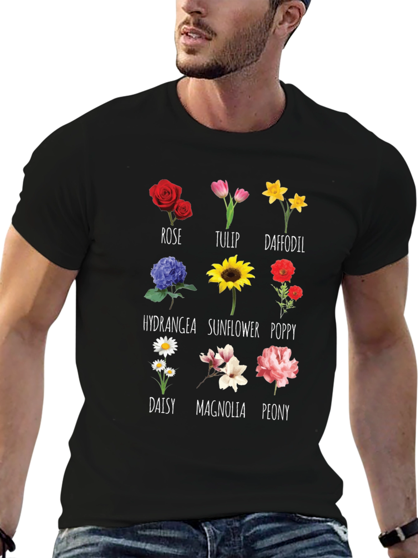 Botanical Flower T-Shirt Floral Graphic Tee