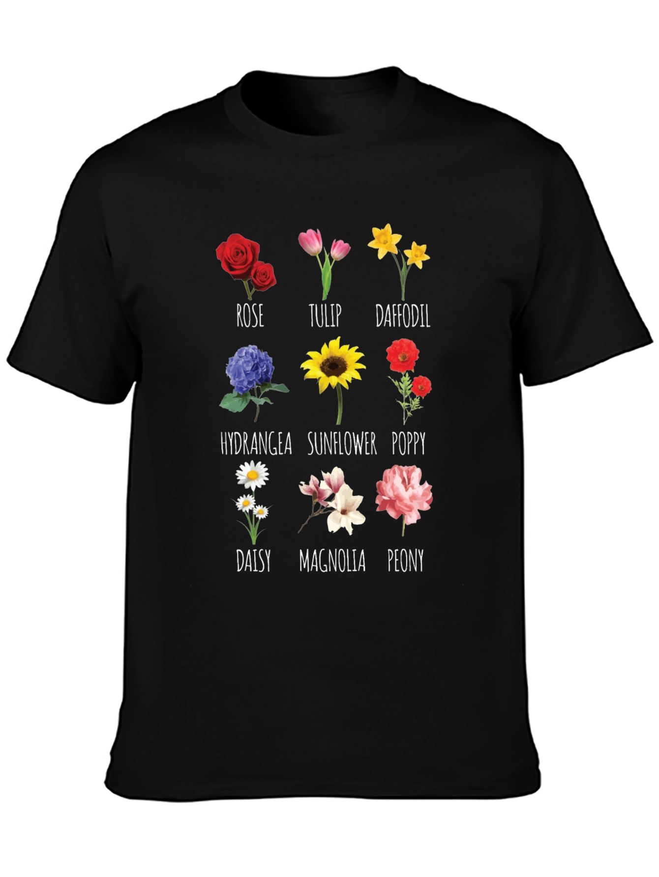 Botanical Flower T-Shirt Floral Graphic Tee