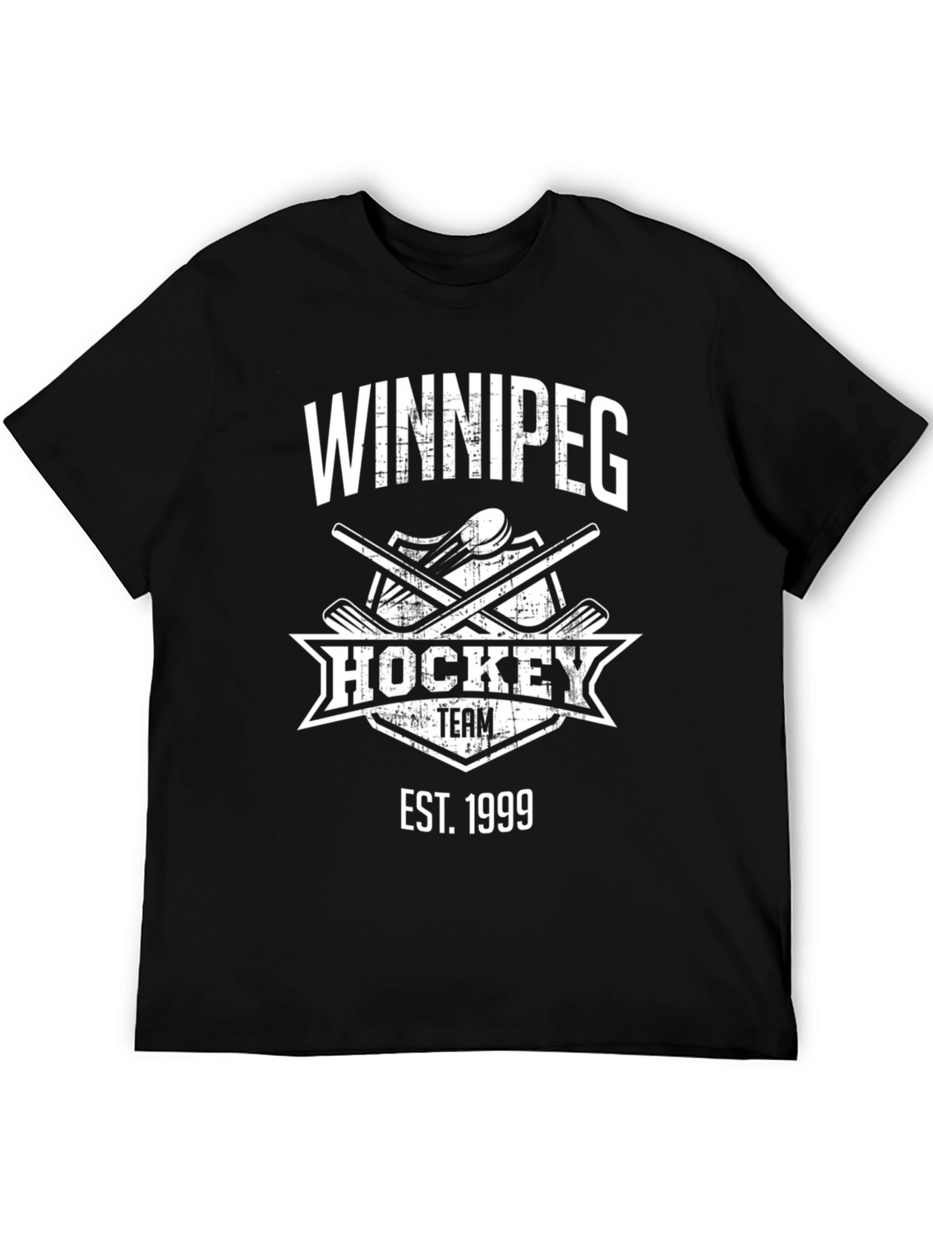 Winnipeg Hockey Team Est. 1999 Black T-Shirt