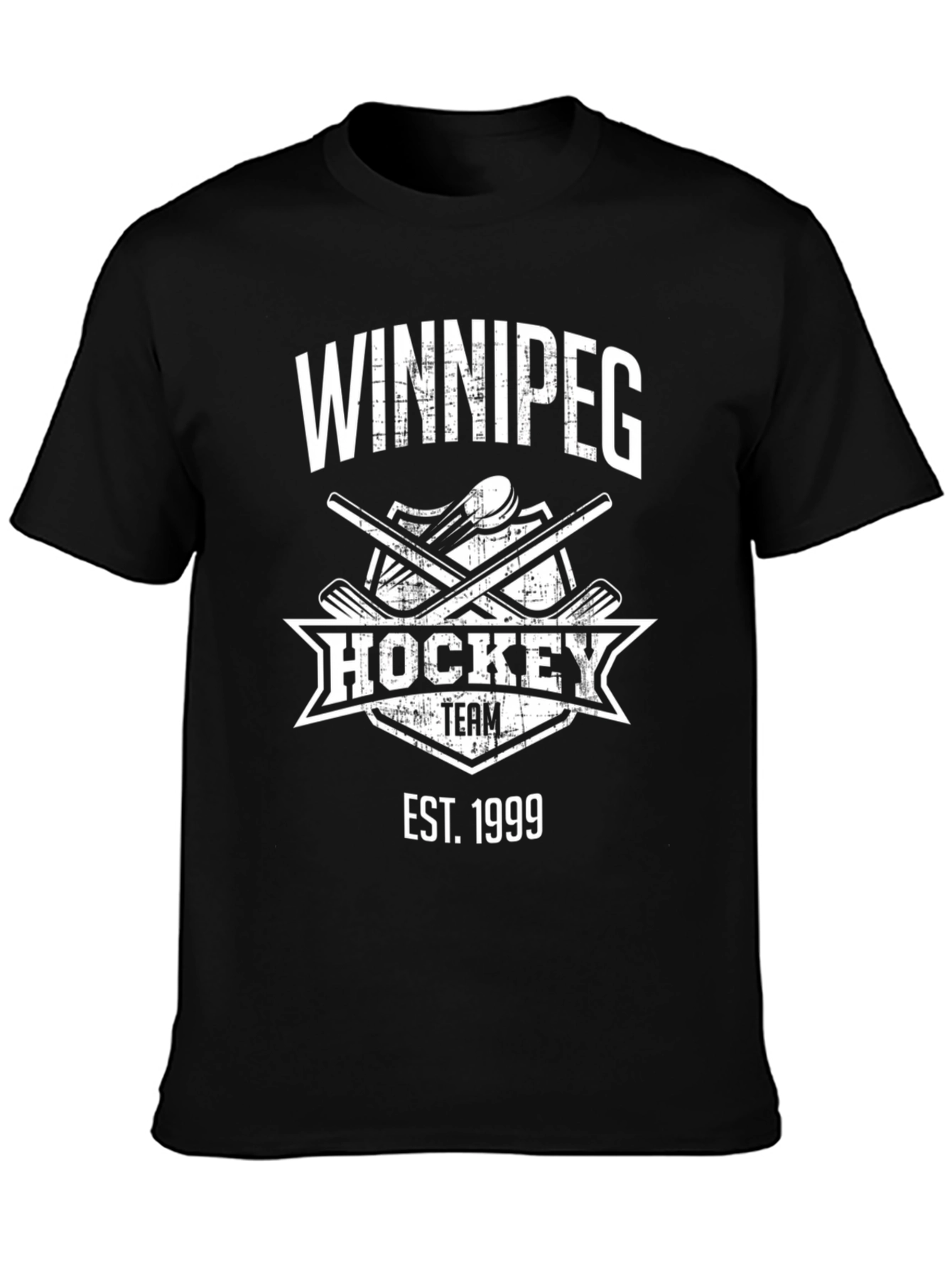 Winnipeg Hockey Team Est. 1999 Black T-Shirt