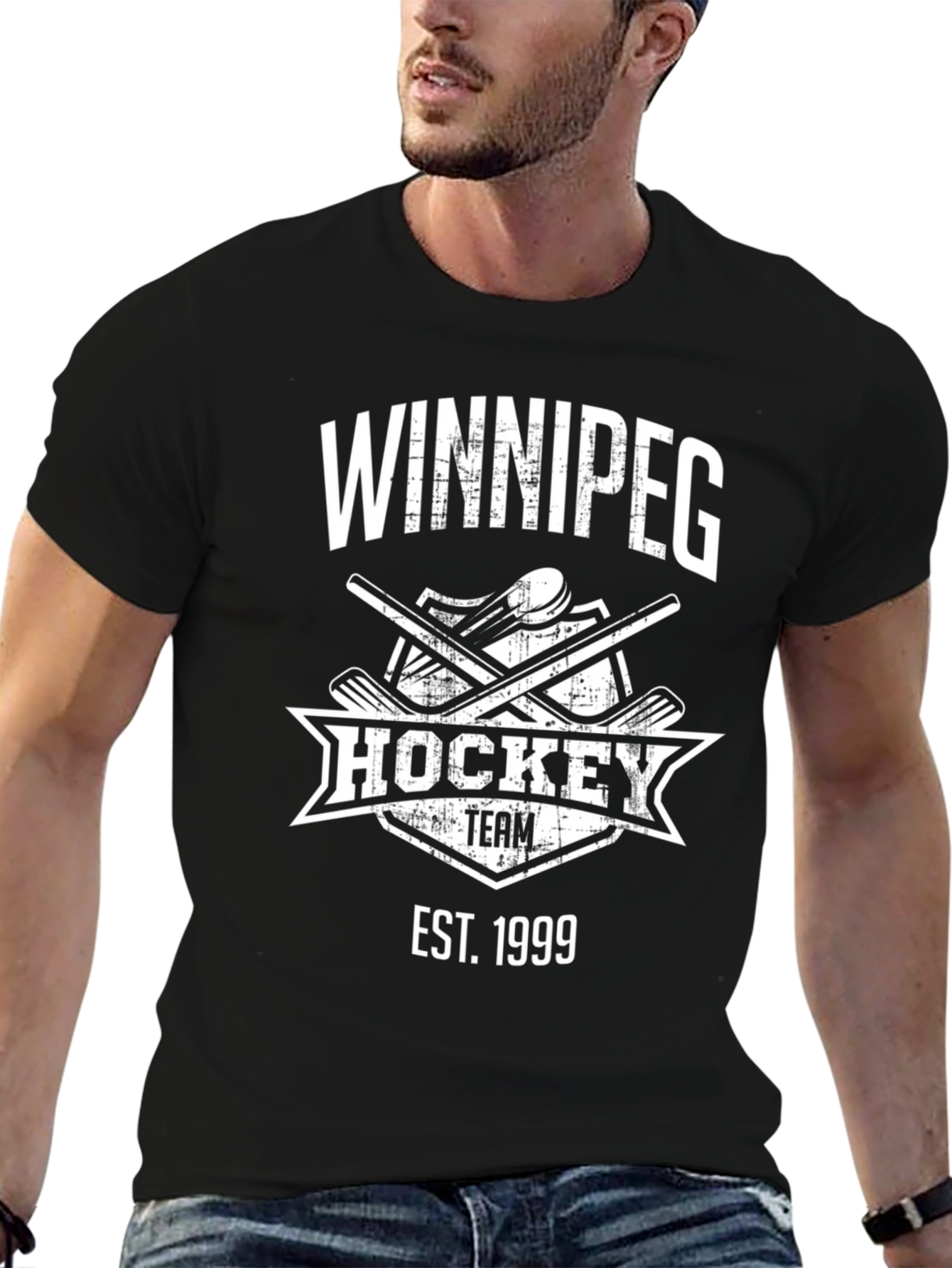 Winnipeg Hockey Team Est. 1999 Black T-Shirt