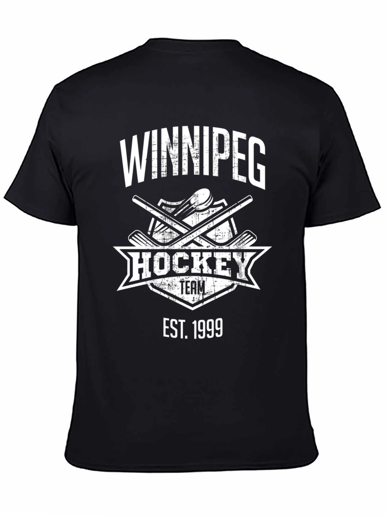 Winnipeg Hockey Team Est. 1999 Black T-Shirt