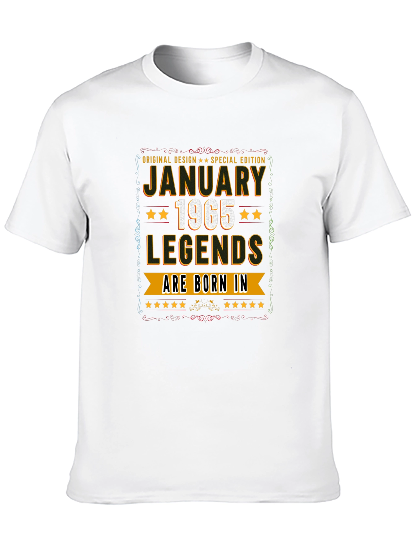 January 1965 Legends T-Shirt - Birthday Gift