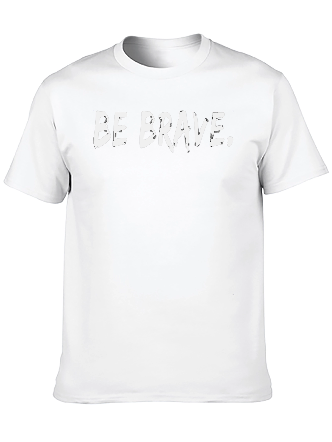 Be Brave Graphic Tee - Black Cotton Comfort