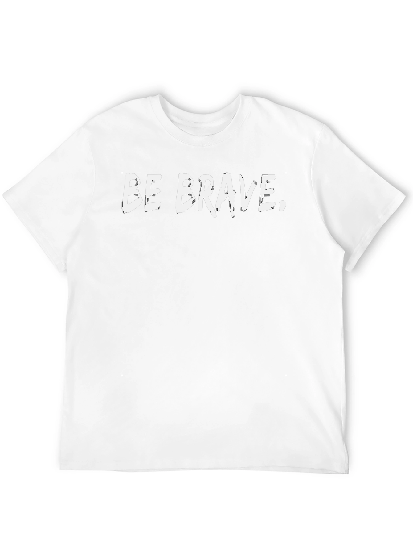 Be Brave Graphic Tee - Black Cotton Comfort