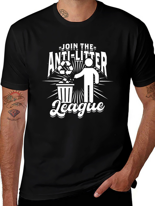 Anti-Litter League Graphic T-Shirt - Eco-Friendly Tee
