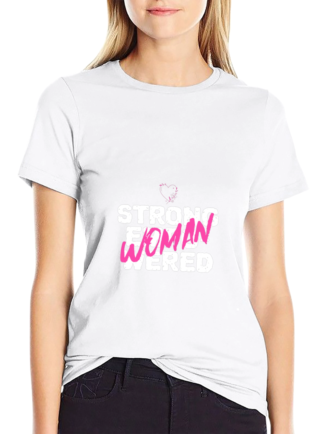 Empowered Womens Graphic T-Shirt - Black