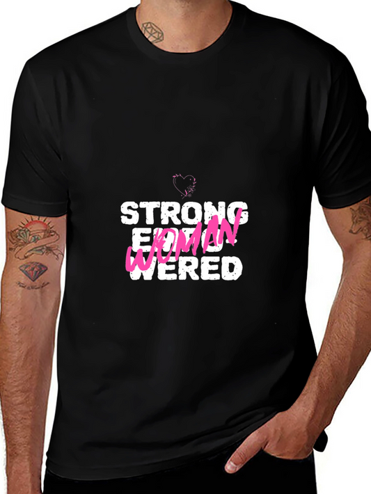 Empowered Womens Graphic T-Shirt - Black