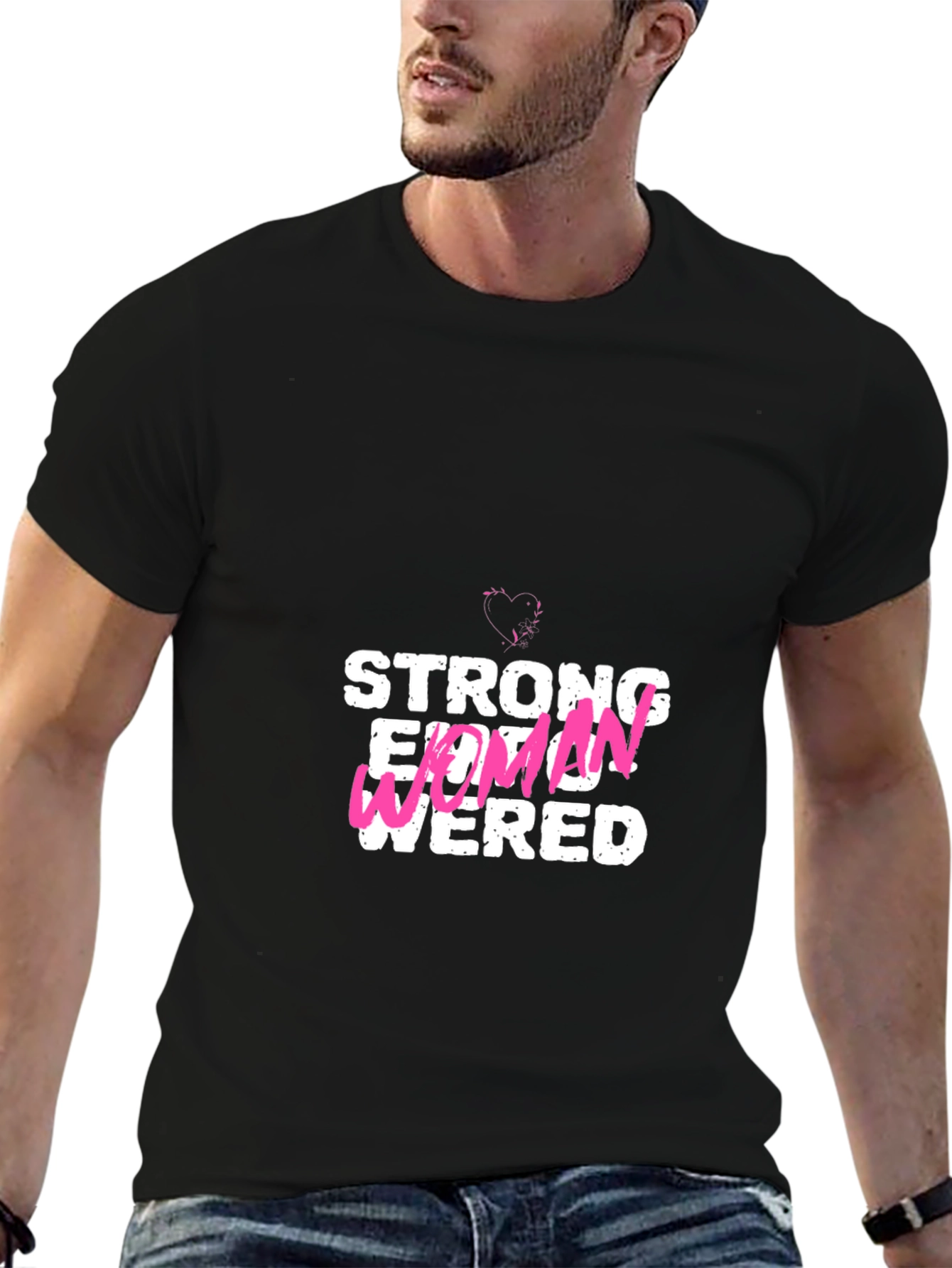 Empowered Womens Graphic T-Shirt - Black