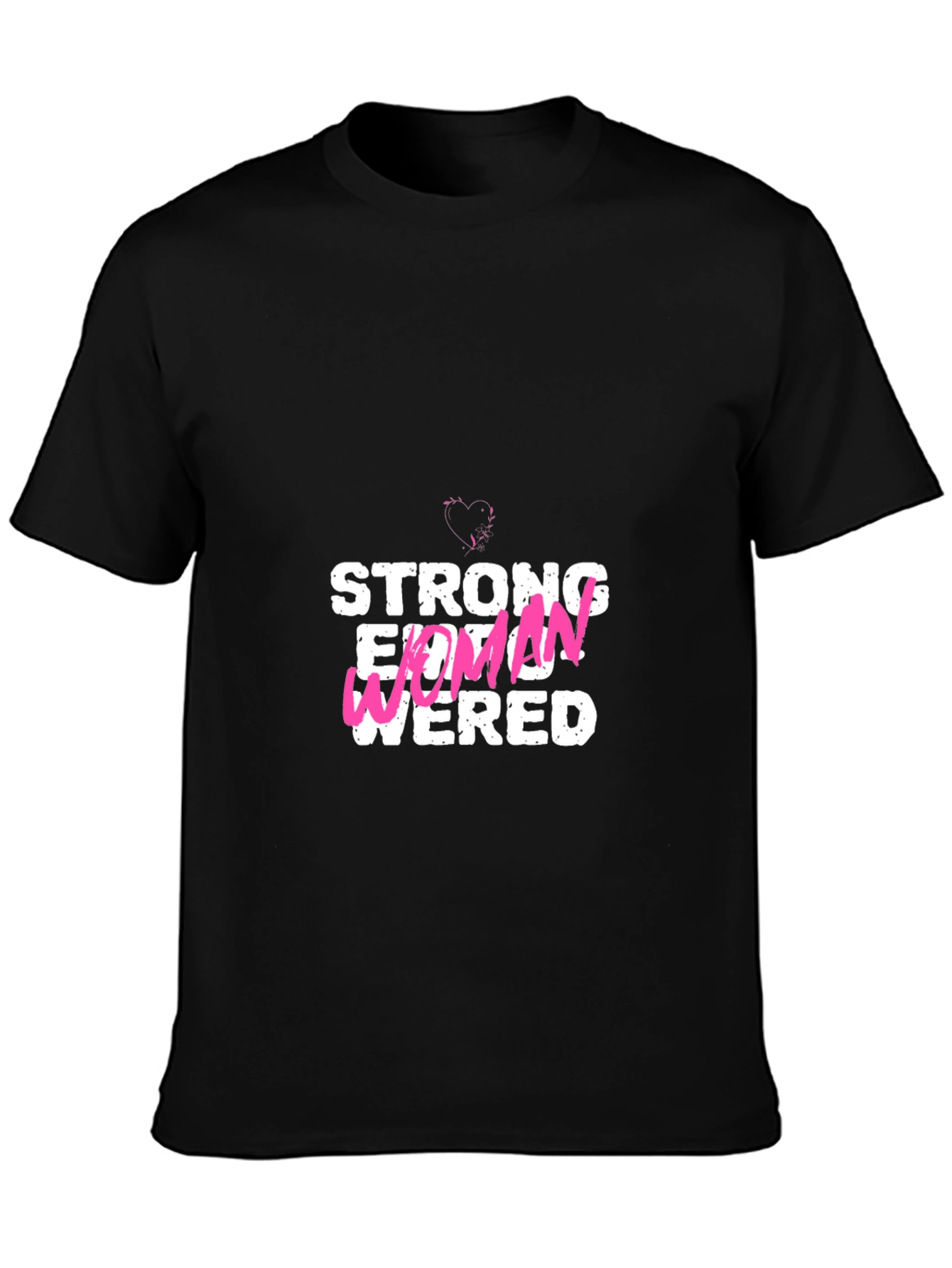 Empowered Womens Graphic T-Shirt - Black