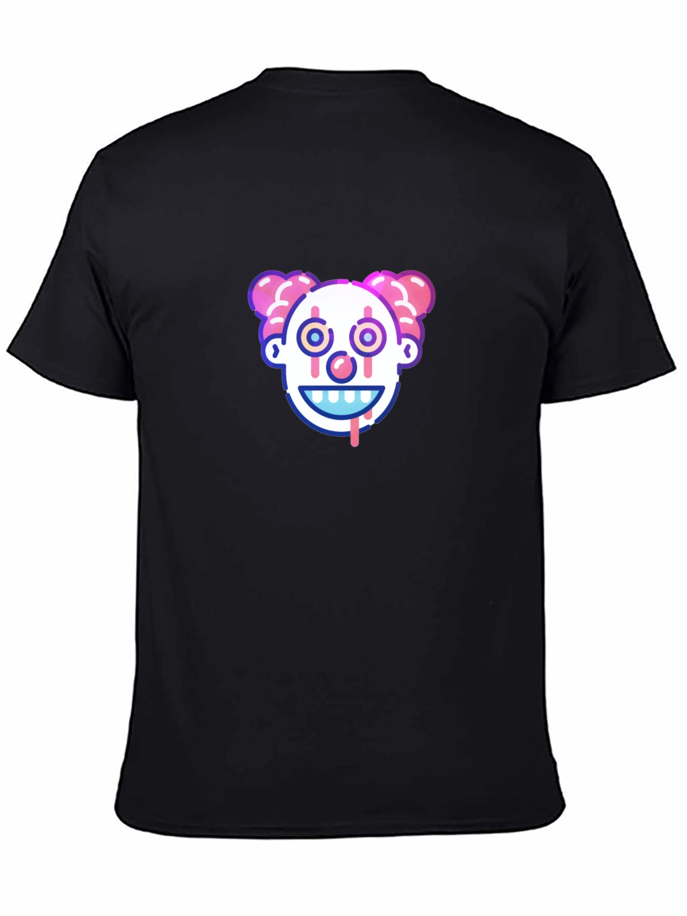 Clown Face Graphic Tee - Creepy Cool Design