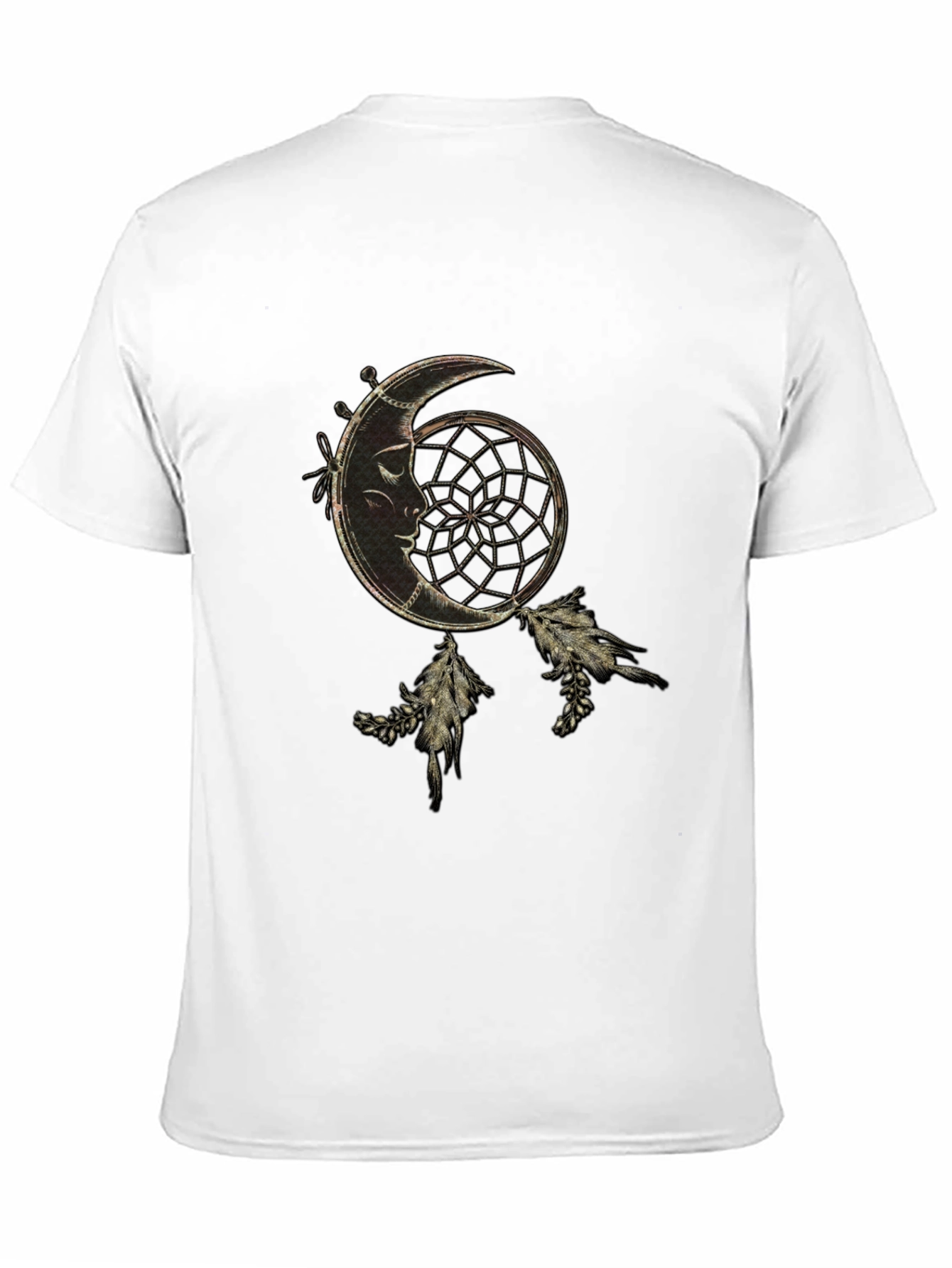 Dreamcatcher Moon Graphic Black T-Shirt