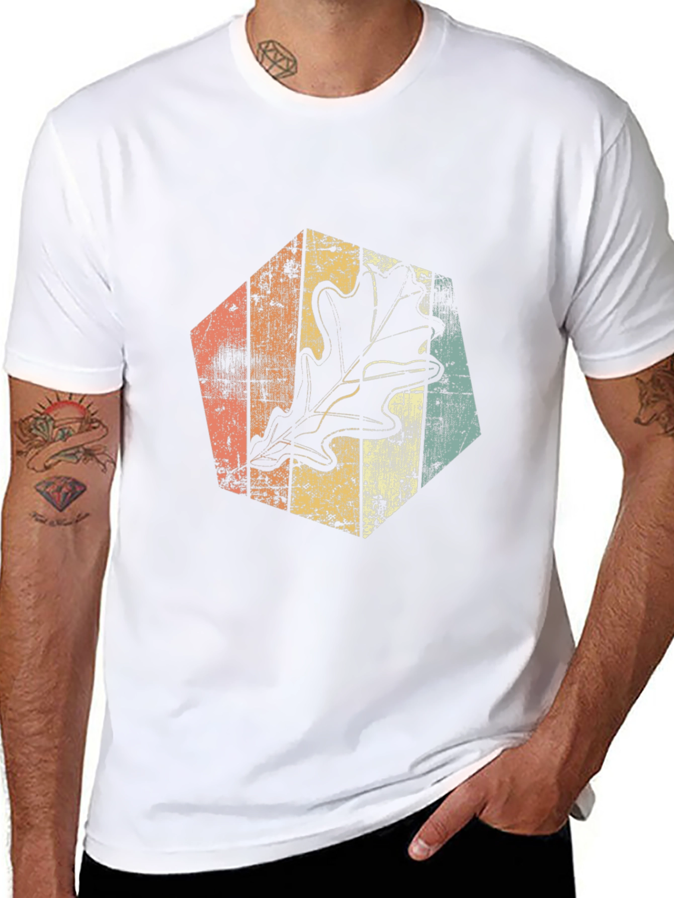 Retro Oak Leaf Graphic Tee