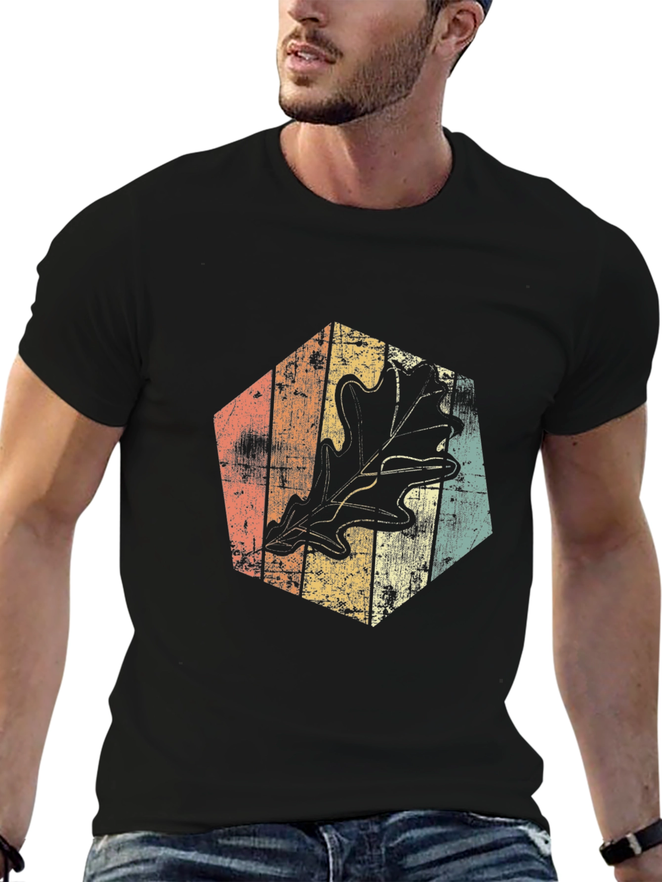 Retro Oak Leaf Graphic Tee
