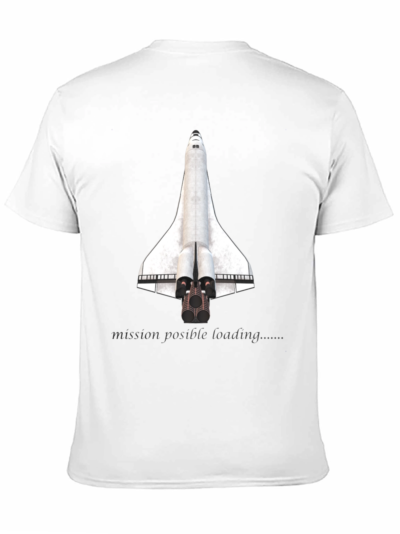 Mission Possible Space Shuttle Graphic T-Shirt
