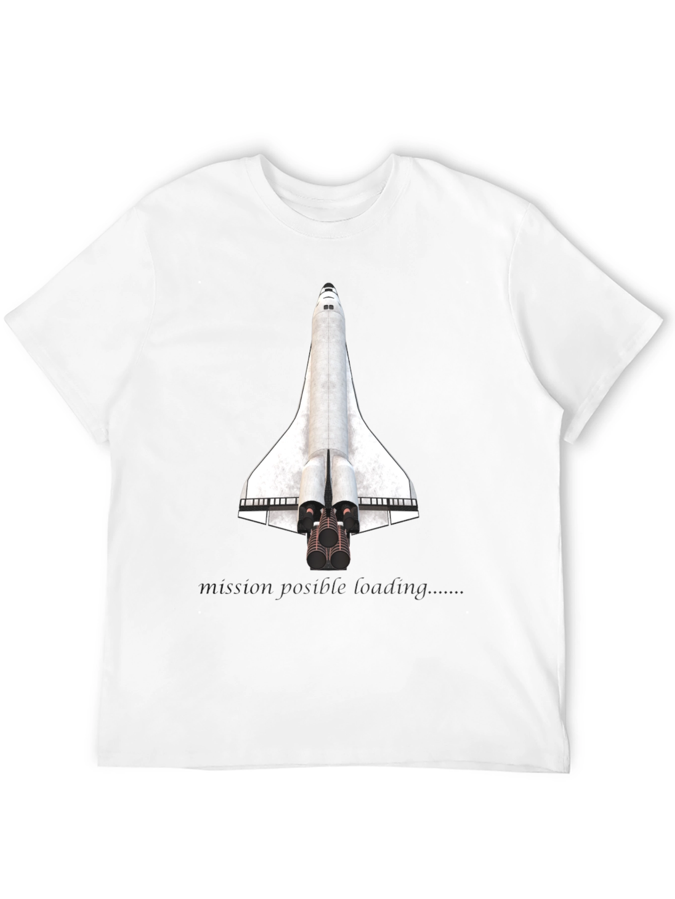 Mission Possible Space Shuttle Graphic T-Shirt