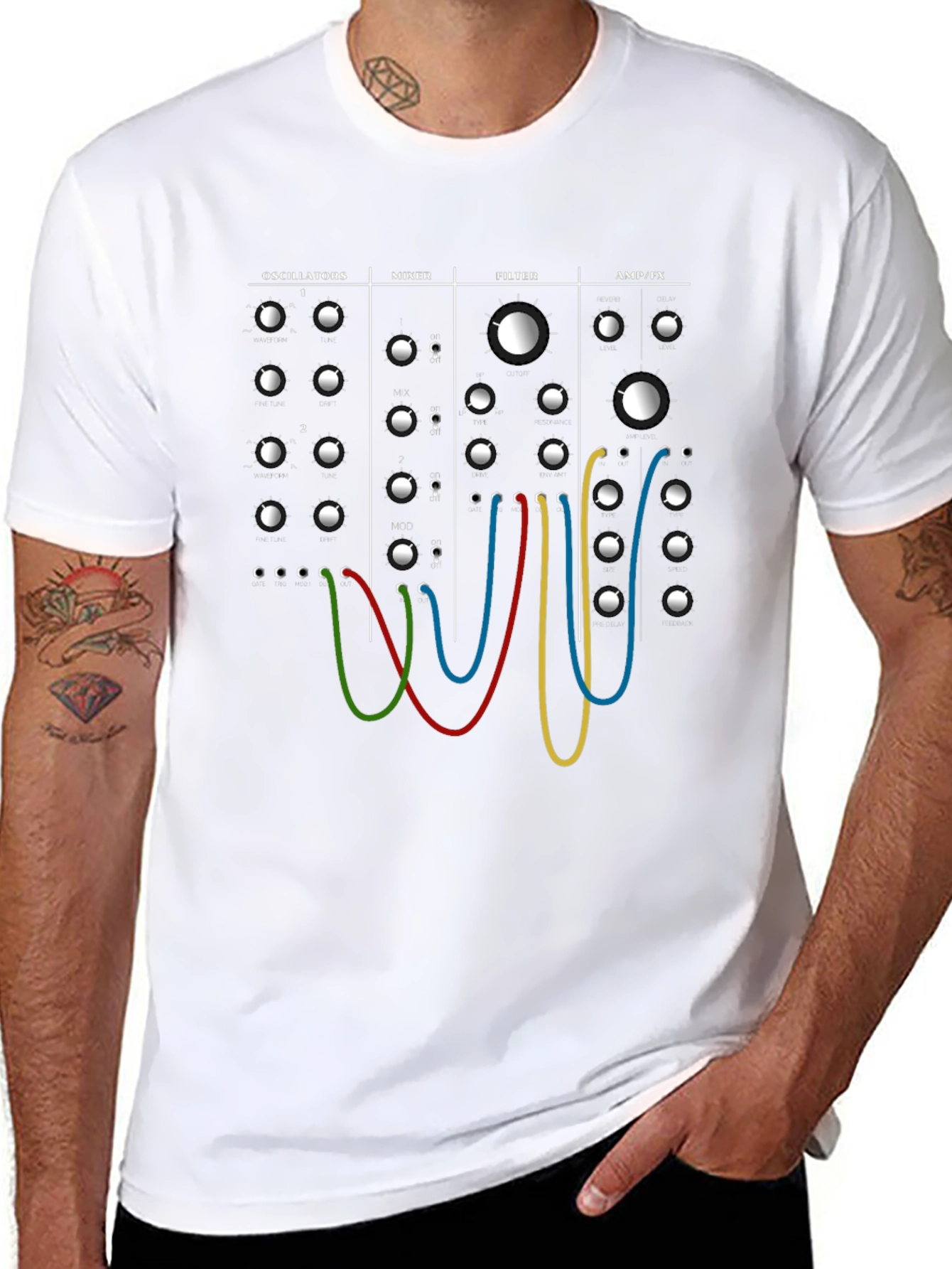 Synthesizer Module T-Shirt - Music Producer Tee