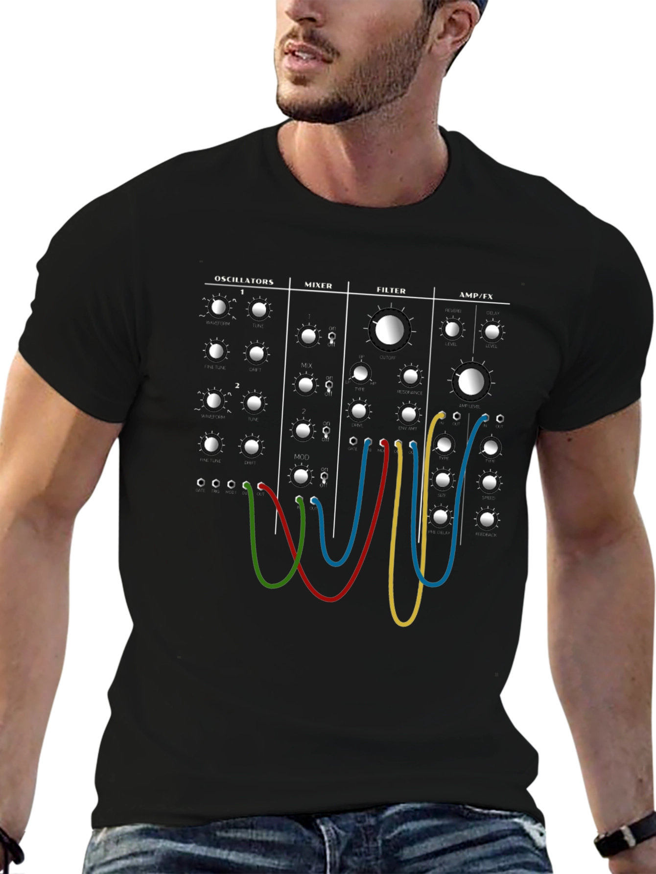 Synthesizer Module T-Shirt - Music Producer Tee