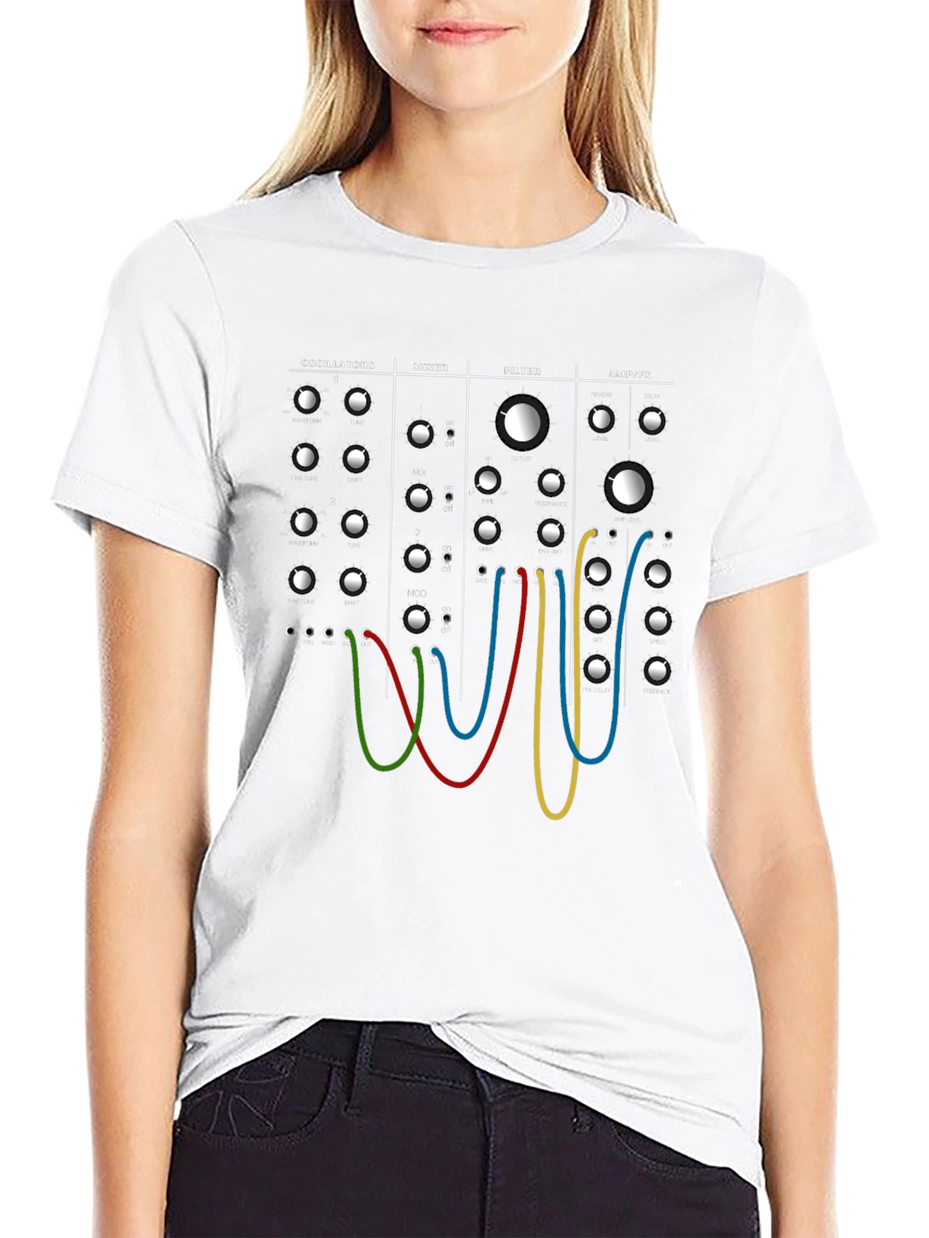 Synthesizer Module T-Shirt - Music Producer Tee