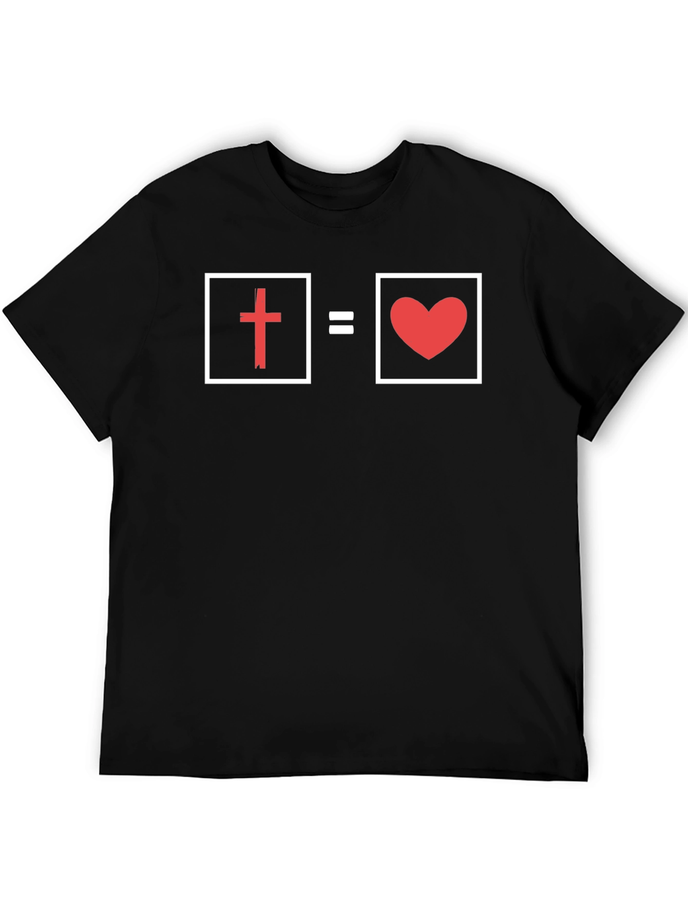 Cross Equals Love Graphic T-Shirt