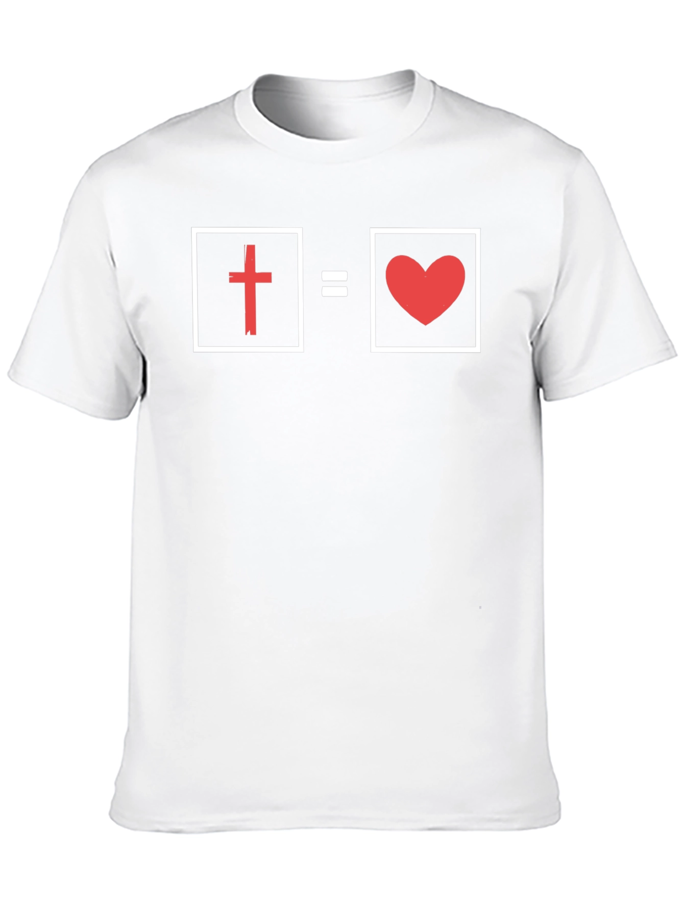 Cross Equals Love Graphic T-Shirt