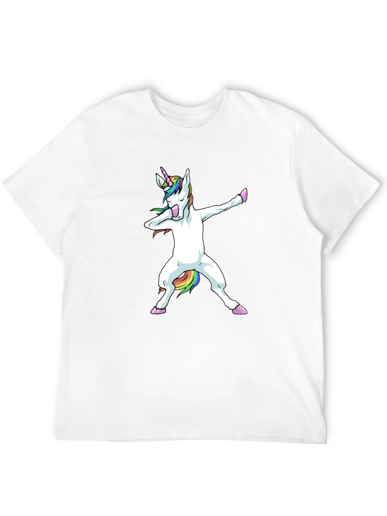 Dabbing Unicorn Black T-Shirt