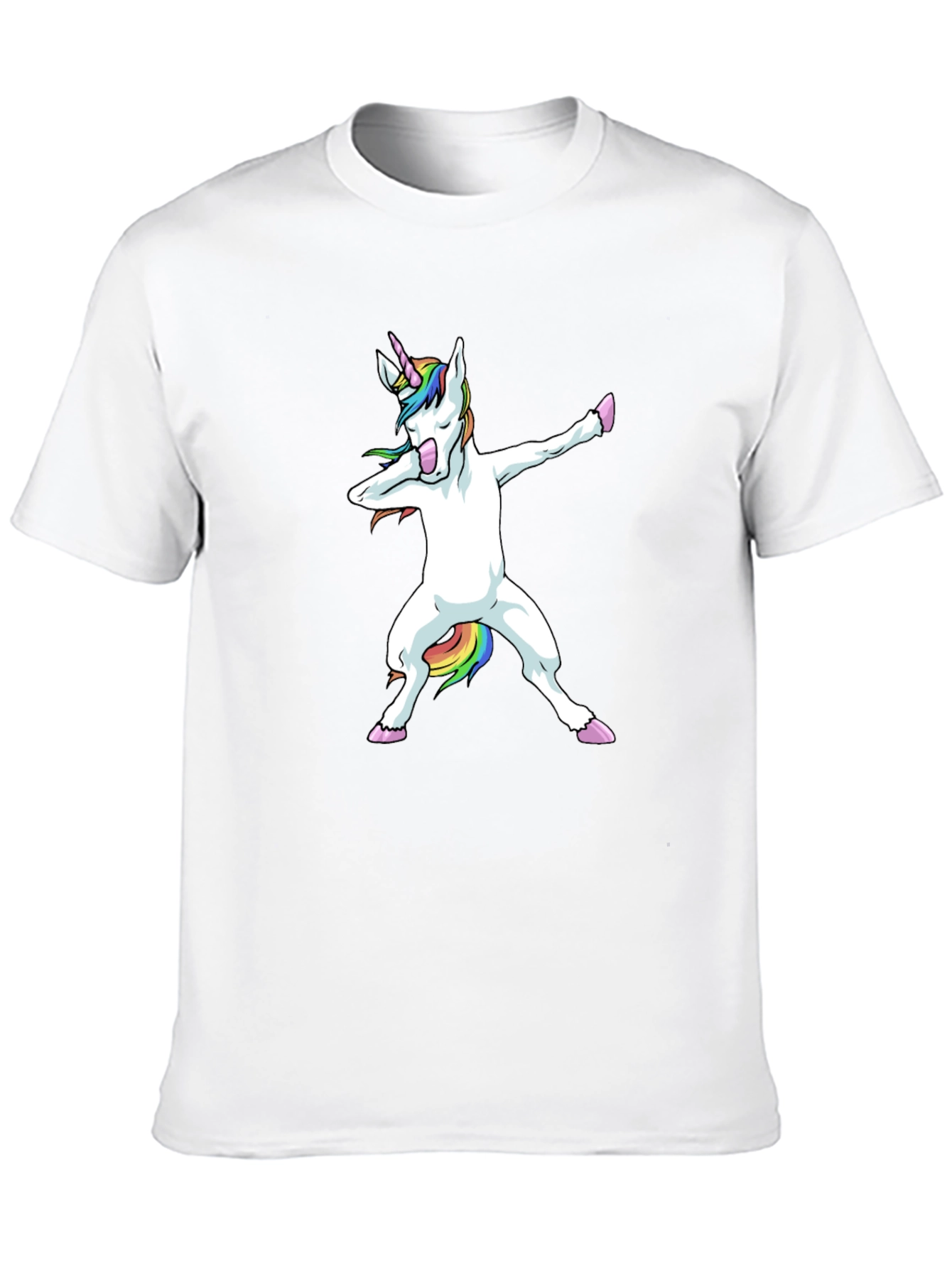 Dabbing Unicorn Black T-Shirt