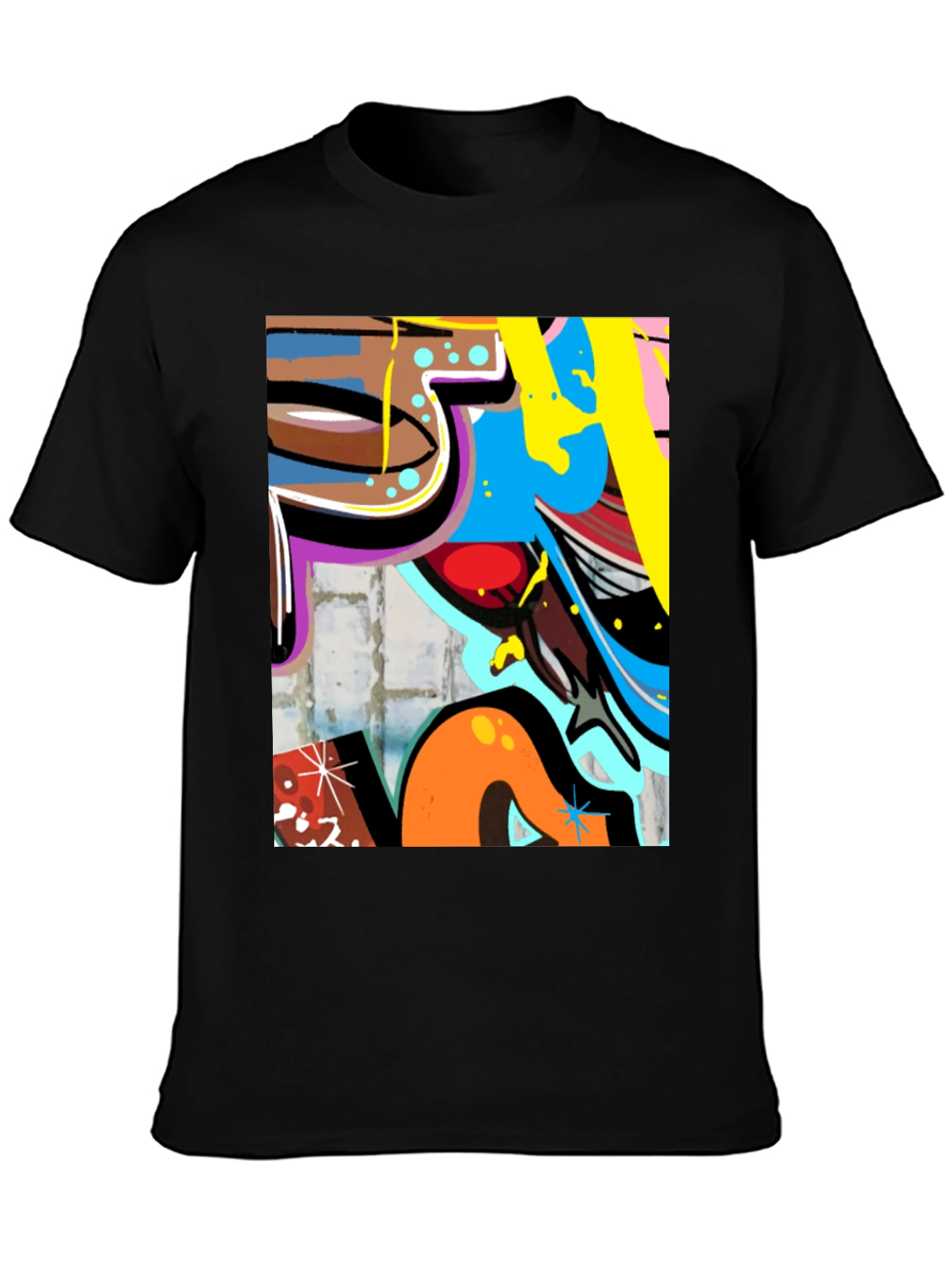 Urban Graffiti Art T-Shirt - Bold Streetwear Style