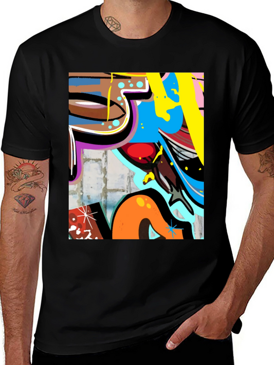 Urban Graffiti Art T-Shirt - Bold Streetwear Style