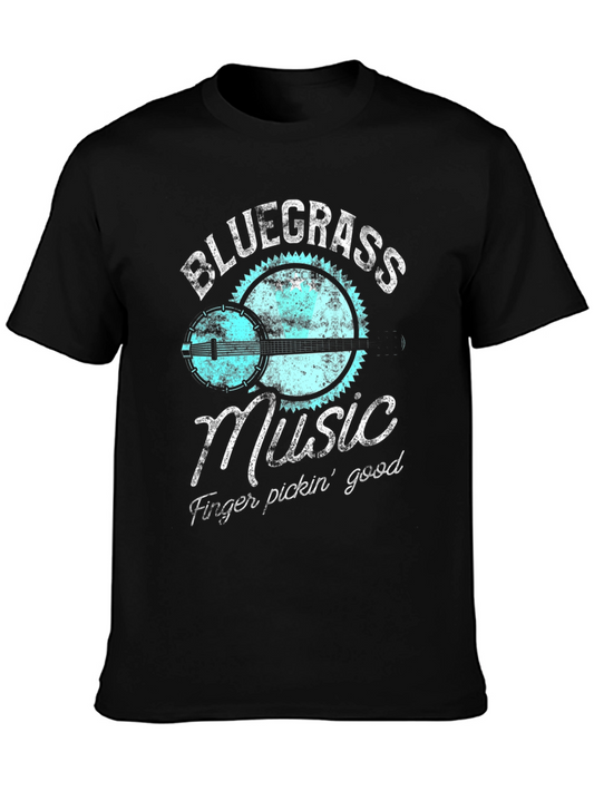 Bluegrass Music Graphic Tee - Finger Pickin Good