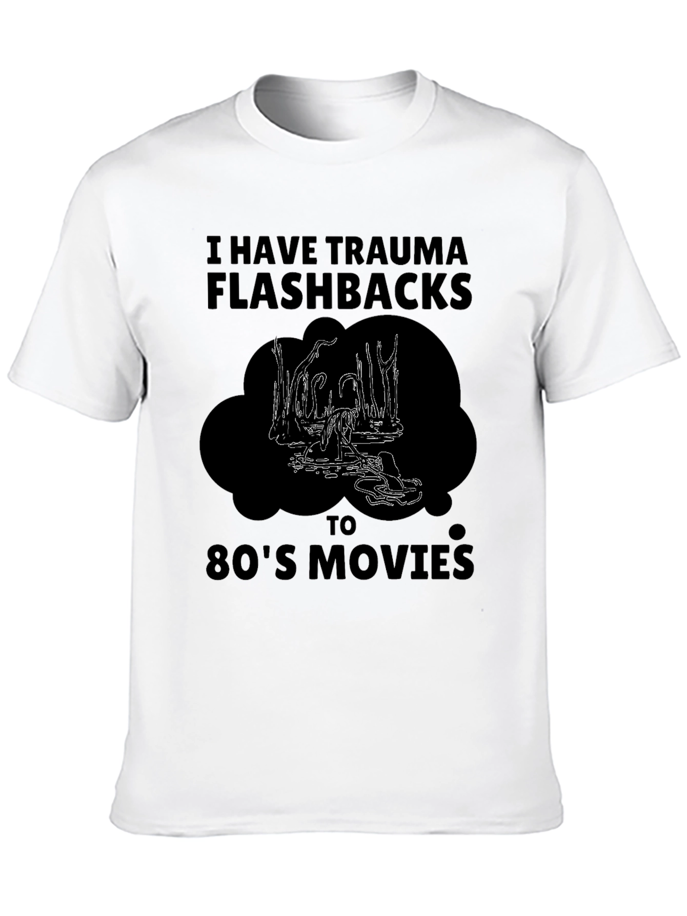 Trauma Flashbacks 80s Movies Graphic Tee