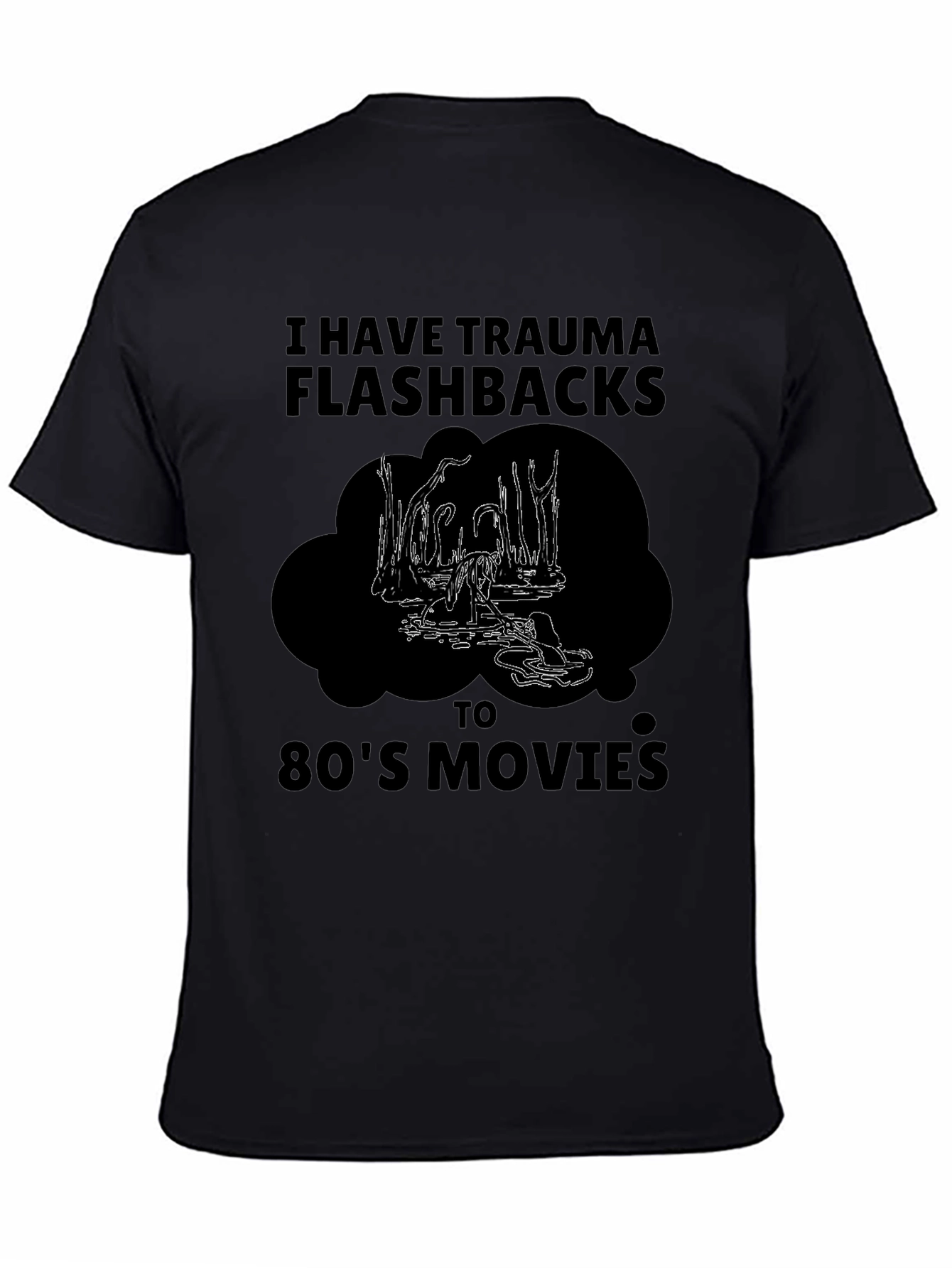 Trauma Flashbacks 80s Movies Graphic Tee