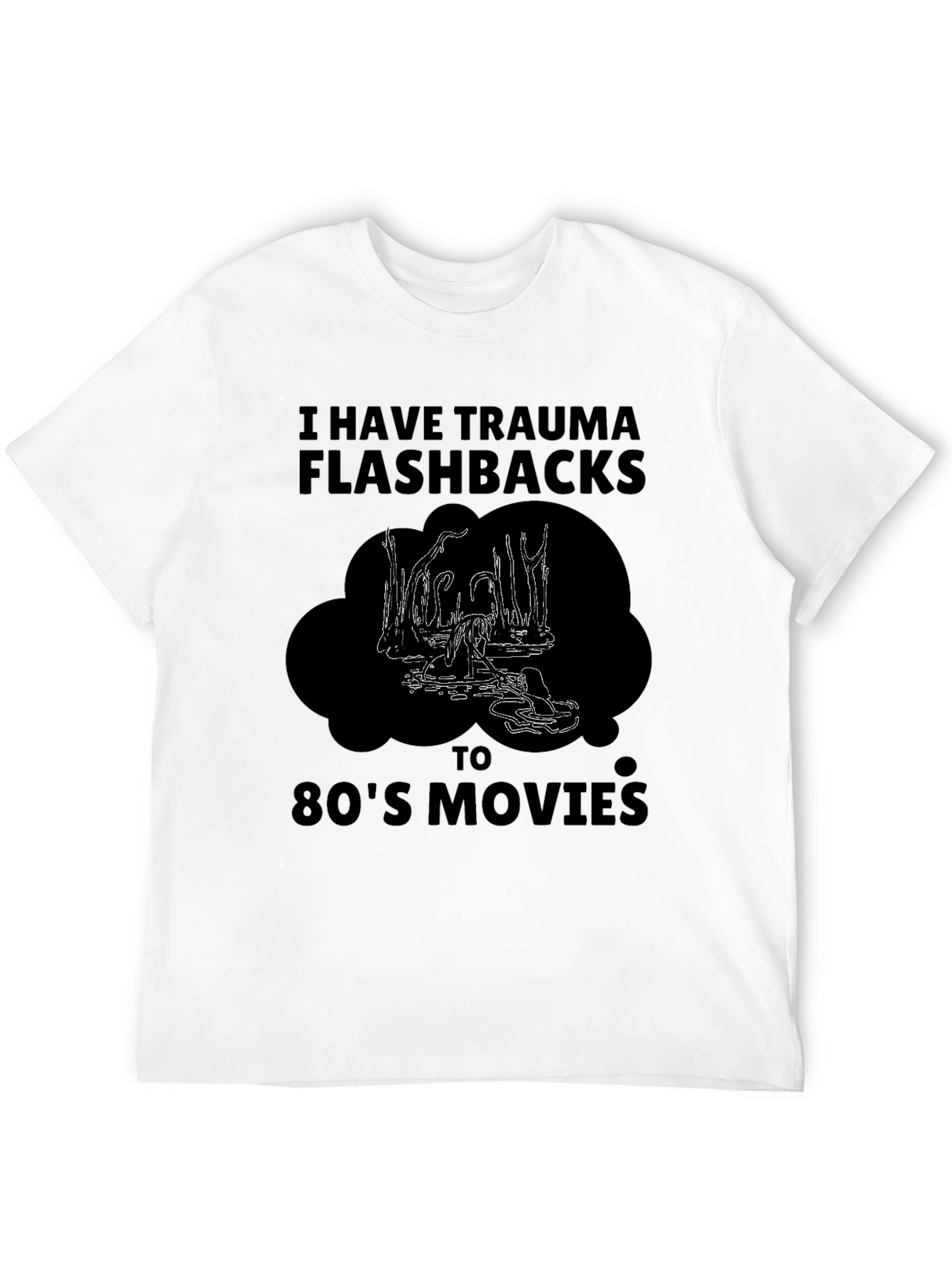 Trauma Flashbacks 80s Movies Graphic Tee