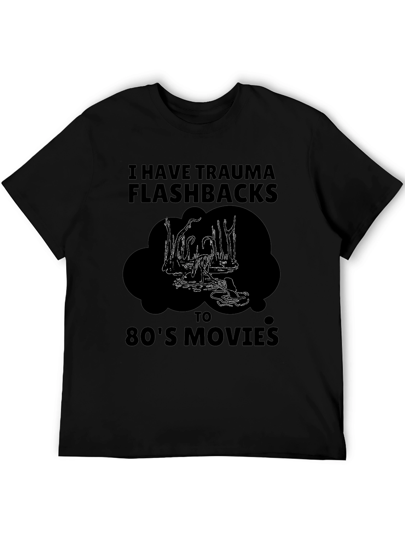 Trauma Flashbacks 80s Movies Graphic Tee