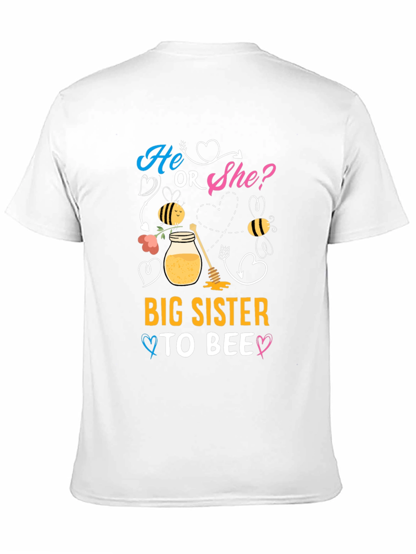 Big Sister To Bee Gender Reveal T-Shirt