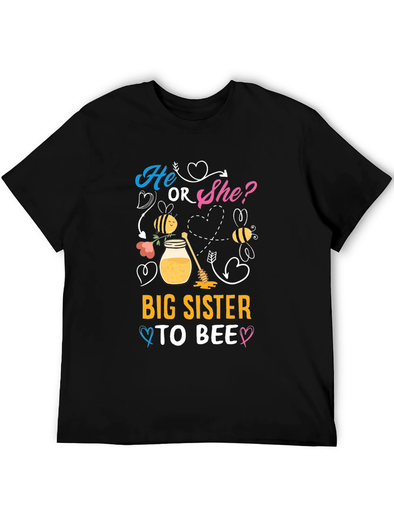 Big Sister To Bee Gender Reveal T-Shirt