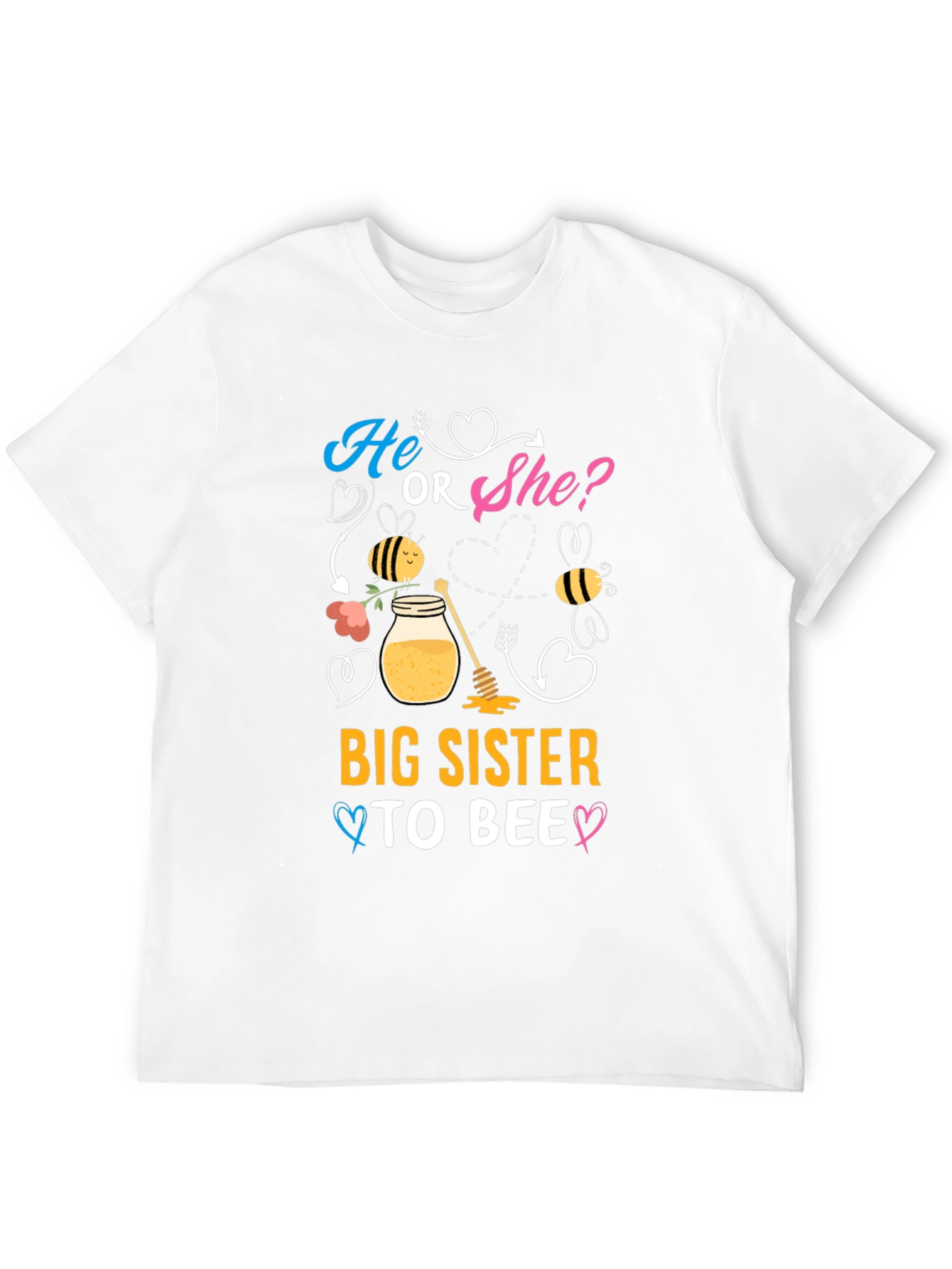 Big Sister To Bee Gender Reveal T-Shirt
