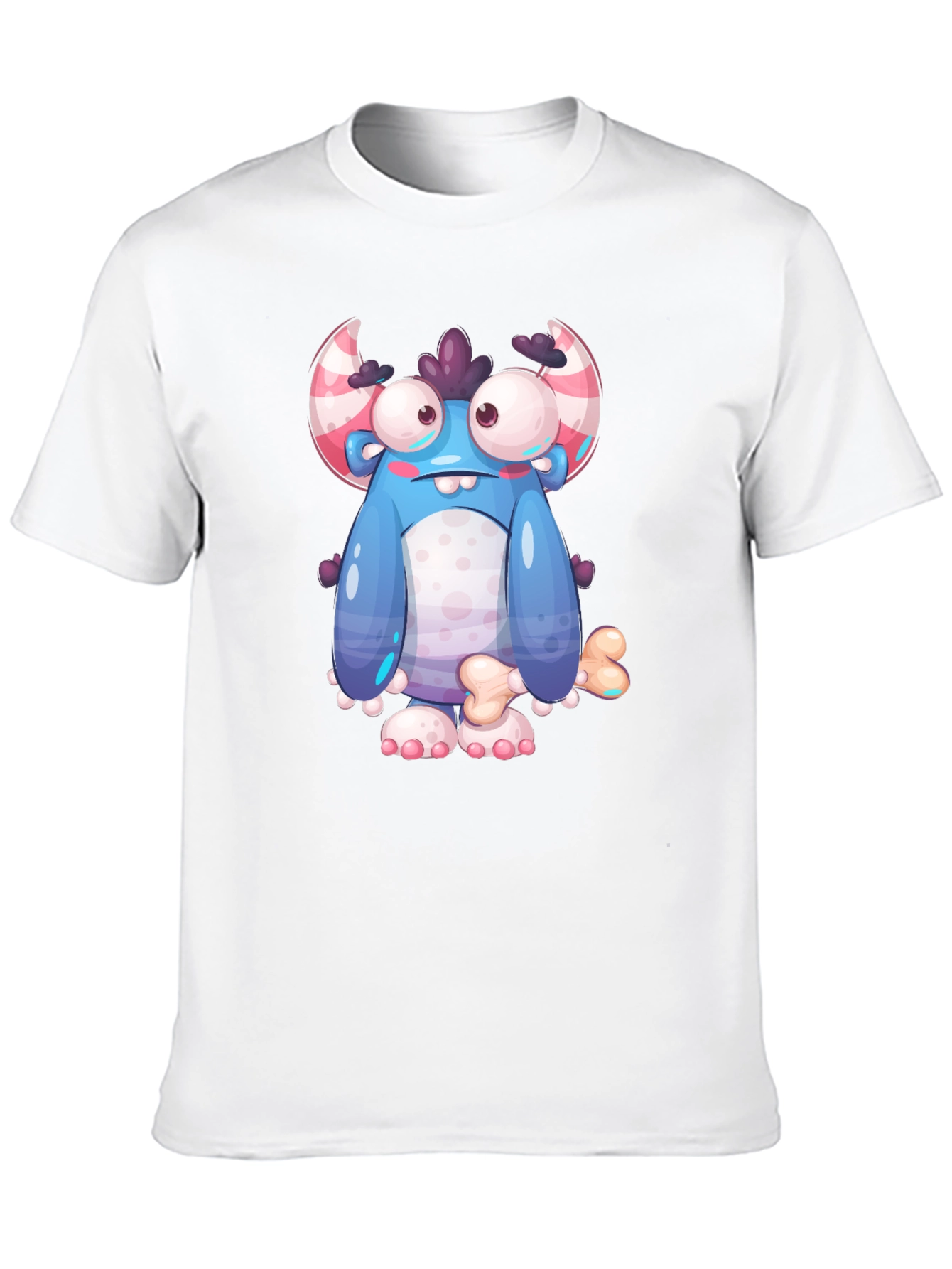 Monster Graphic Black T-Shirt for Men