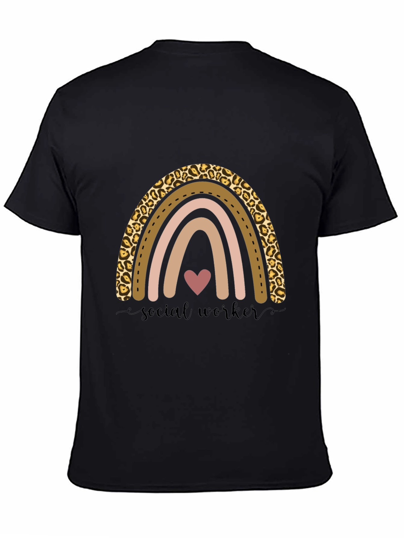 Social Worker Rainbow Graphic Tee