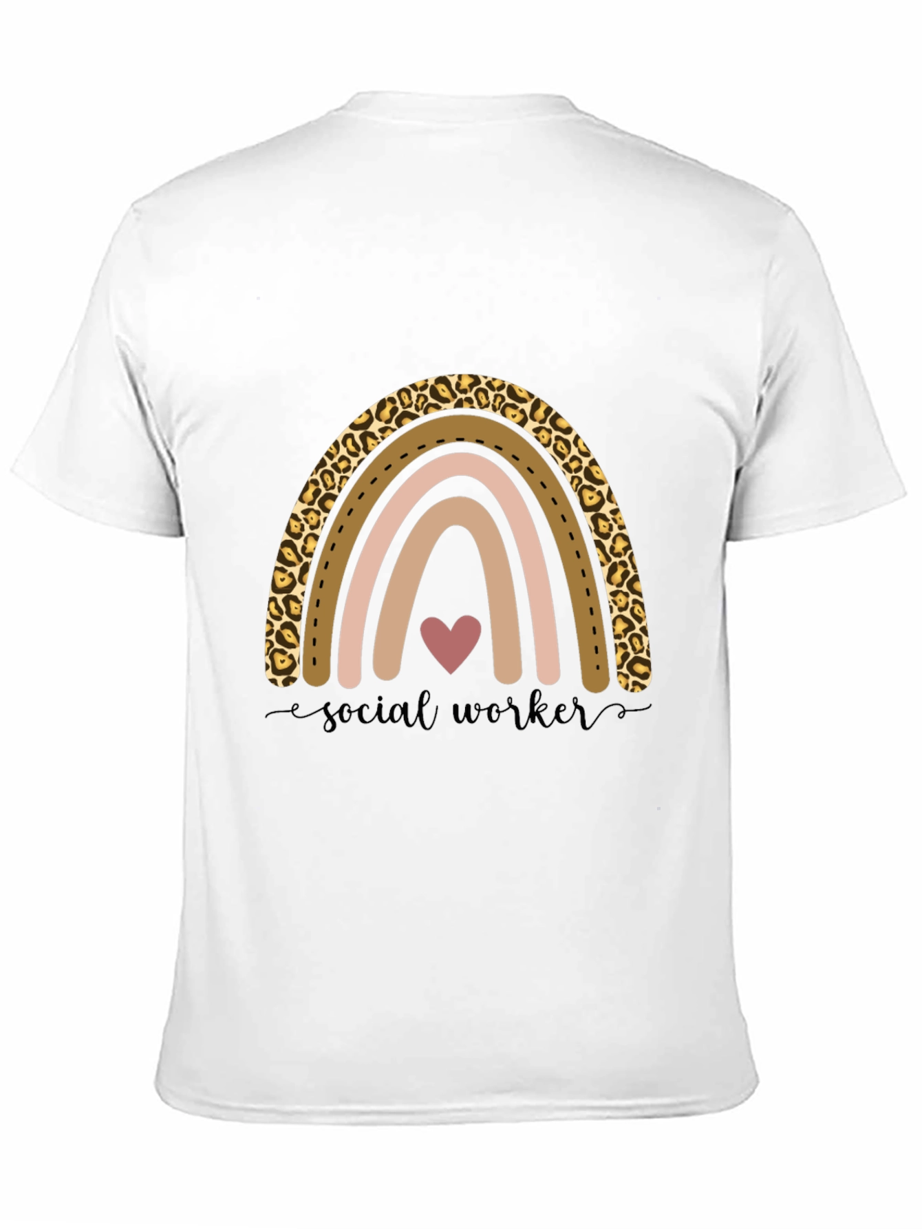 Social Worker Rainbow Graphic Tee