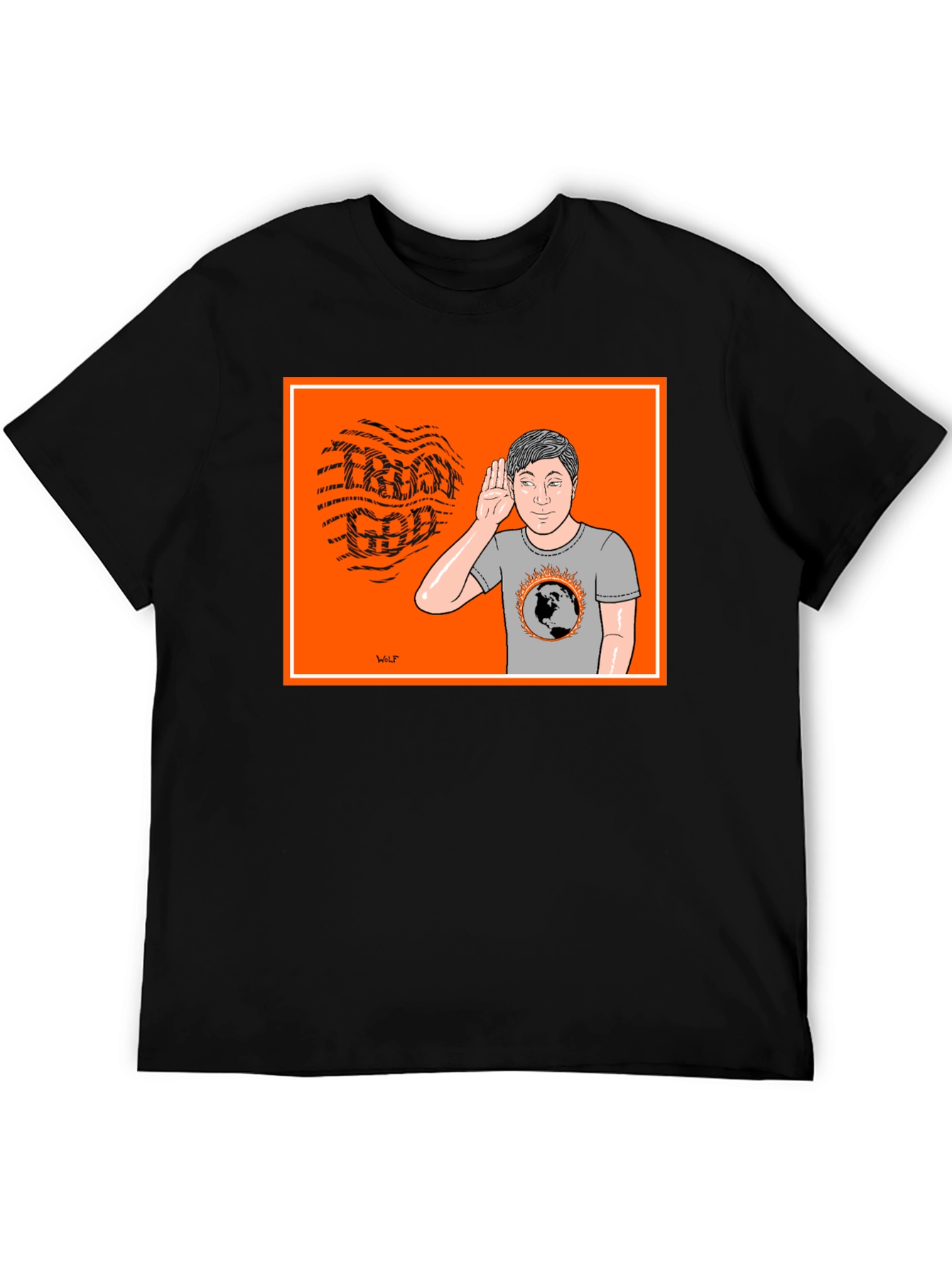 Cartoon Graphic T-Shirt - Global Warming Awareness Tee