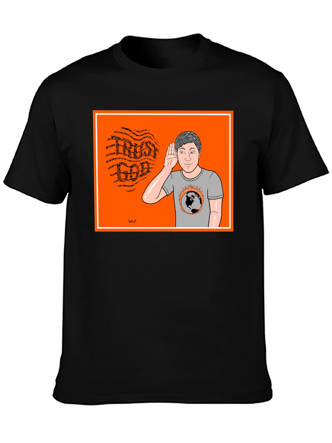 Cartoon Graphic T-Shirt - Global Warming Awareness Tee