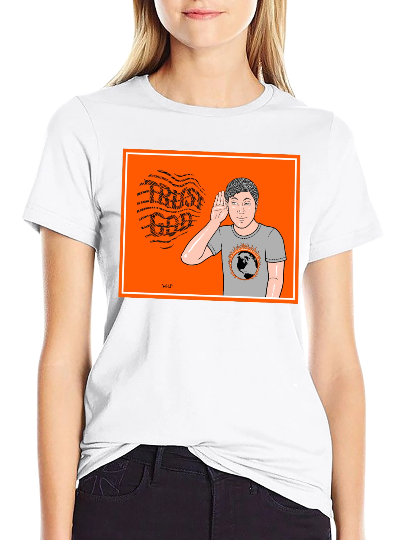 Cartoon Graphic T-Shirt - Global Warming Awareness Tee