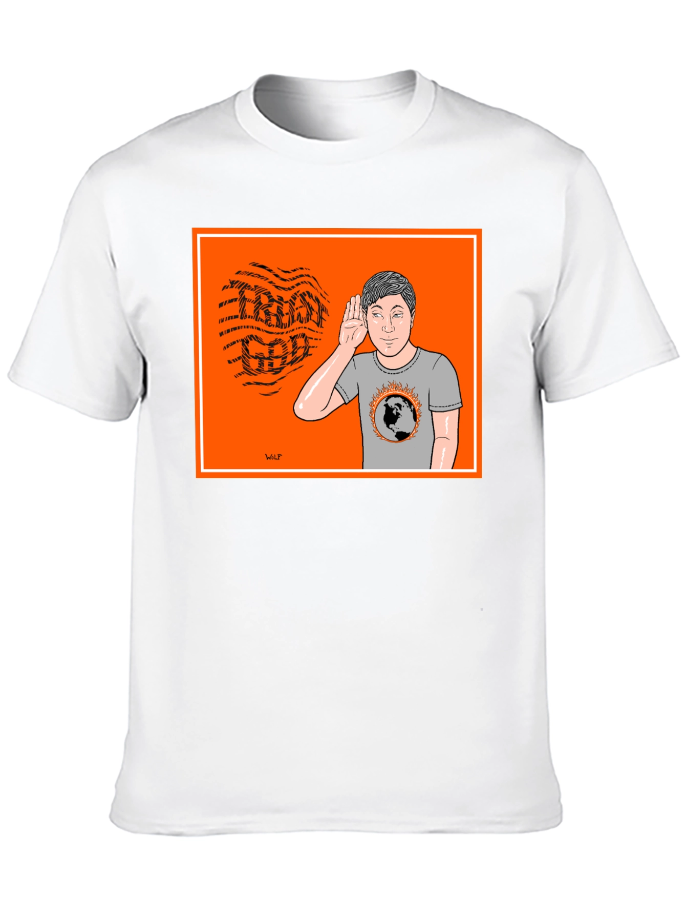 Cartoon Graphic T-Shirt - Global Warming Awareness Tee